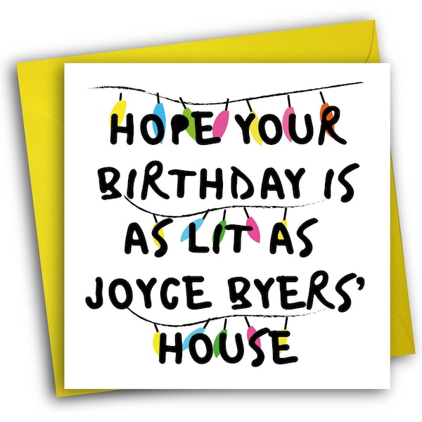 The Original Joyce Byers Card | Stranger Things | Funny Birthday Card