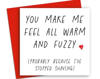 Funny Valentine's Card | Stopped Shaving | Funny Anniversary Card