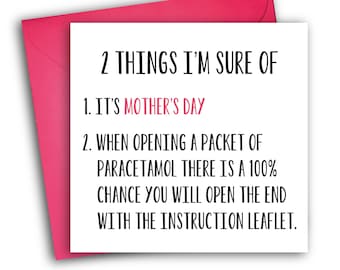 Funny Mother's Day Card | Mother's Day Card