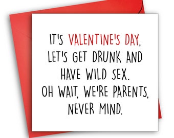 Funny Valentine's Card Parents | New Parents Valentine