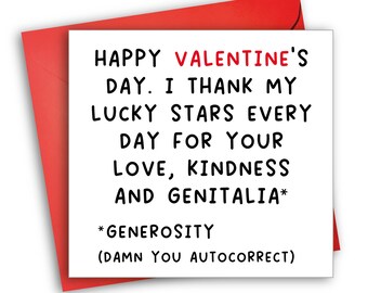 Autocorrect Valentine's Card | Funny Valentine's Card