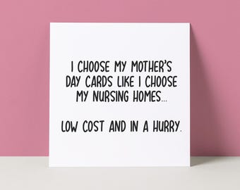Funny Mother&#39;s Day Card | Nursing Home Joke Card