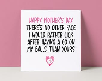 Funny Mother's Day Card From The Dog