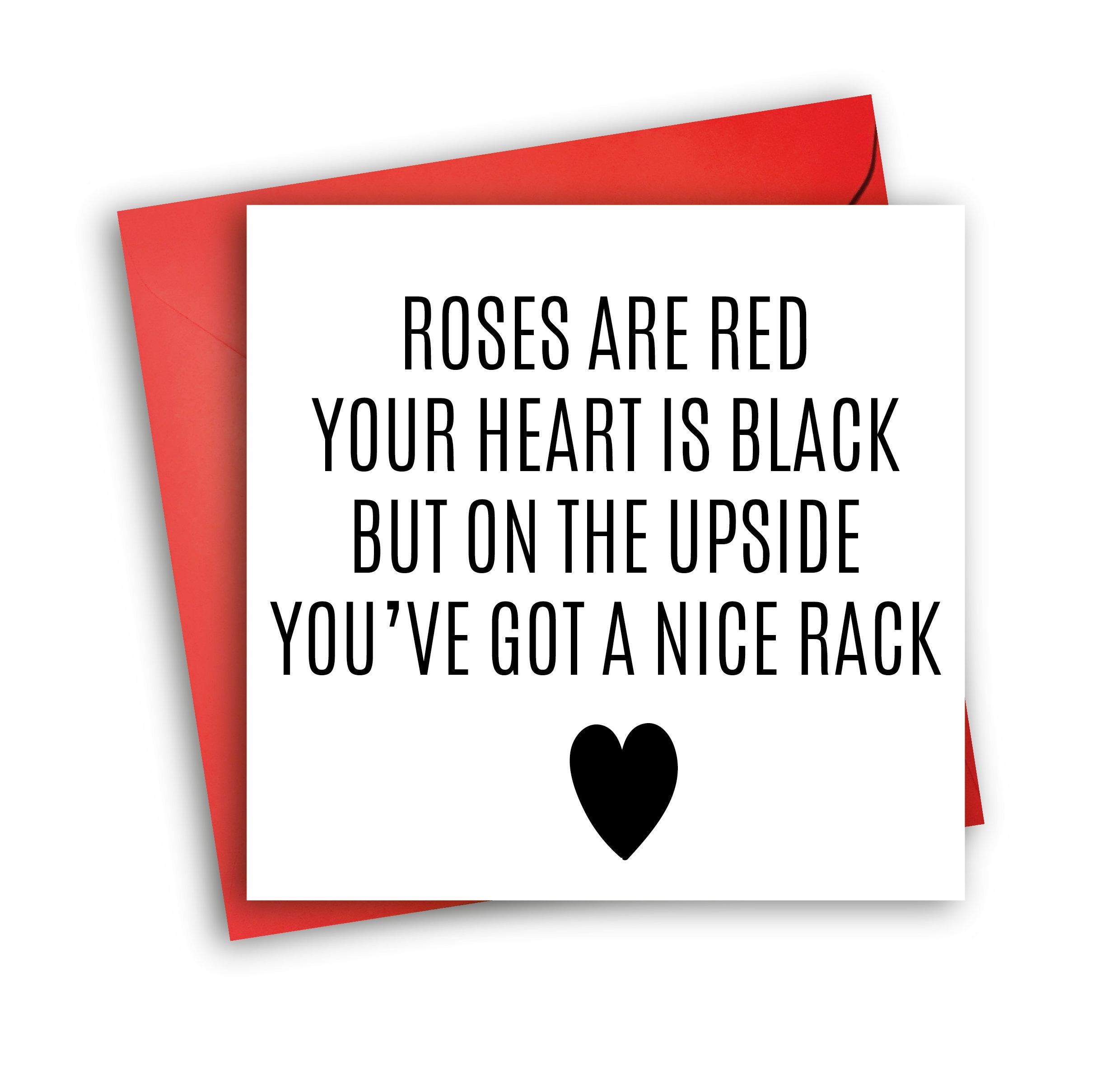 Funny Valentine's Card Nice Rack Rude Valentine - Etsy
