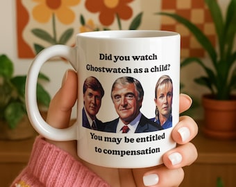 Nostalgia Mug - Funny British Memories 80s 90s Kids - Ghostwatch BBC - The Wonky Portrait Club Mug