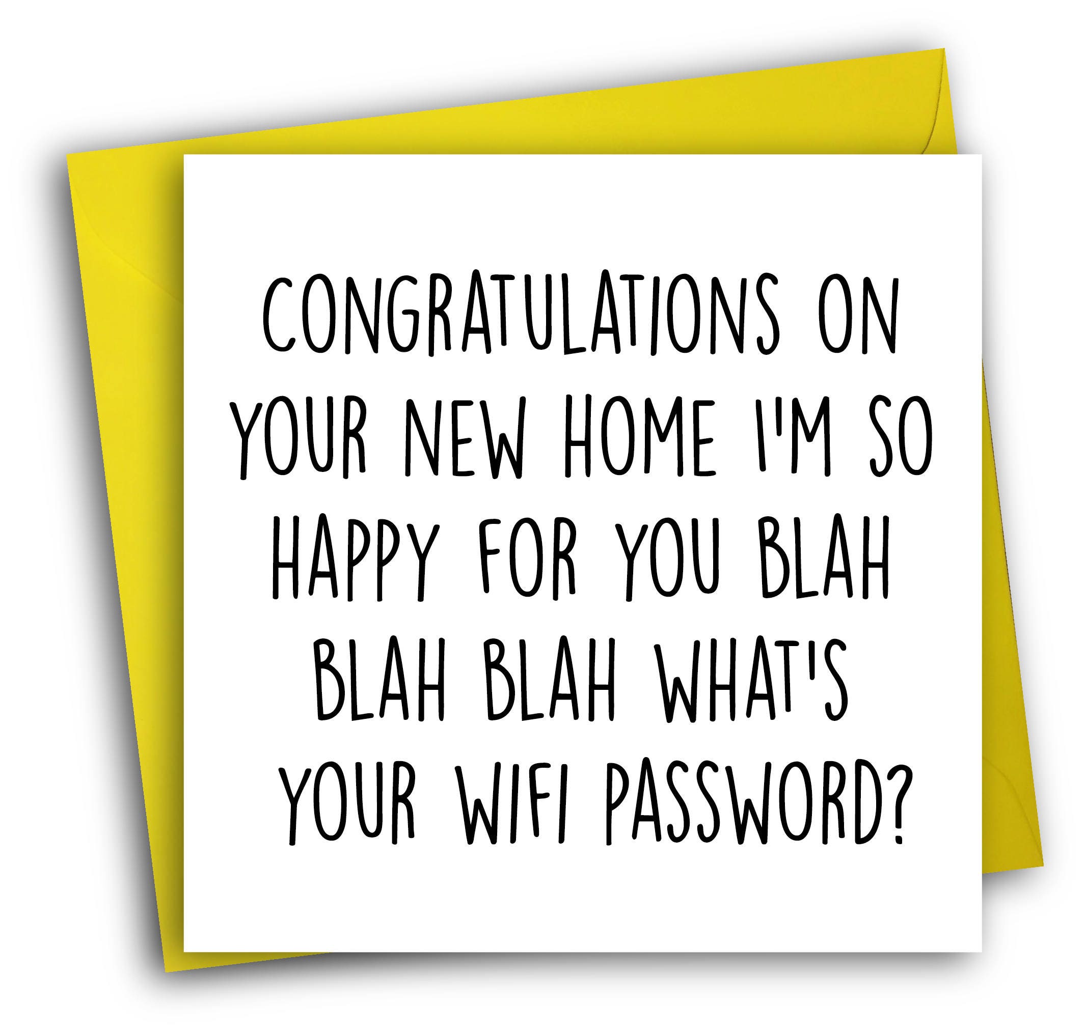 Funny New Home Card/ Wifi/ New Home - Etsy New Zealand