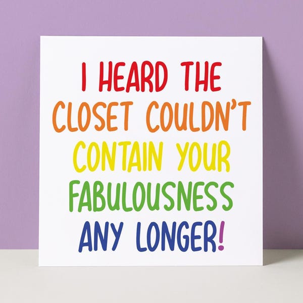 Funny Coming Out Card: LGBTQ Congratulations
