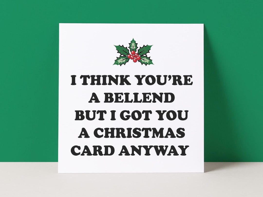 Funny Christmas Card | Bellend | Rude Christmas - Etsy