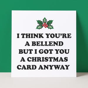 Funny Christmas Card | Bellend | Rude Christmas