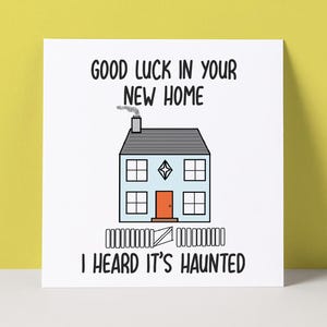 Nouvelle carte drôle pour la maison | maison hantée de Zazzle.be Liste d'envies Vous avez des idées ? Carte drôle de nouvelle maison