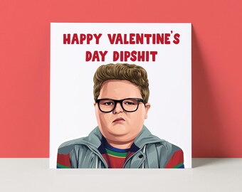 Stranger Things Valentine's Day Card: Dipshit Derek Funny