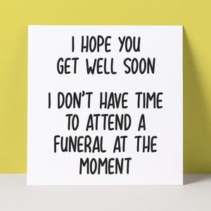 Funny Get Well Card | Thinking Of You