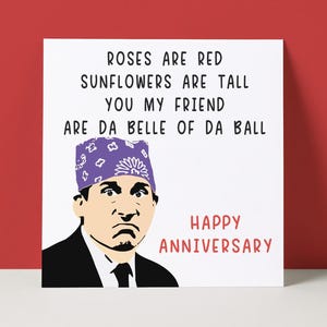 Michael Scott Anniversary Card: The Office Funny Rude Card