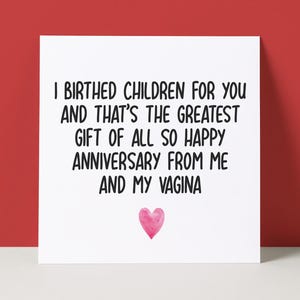 Carte d'anniversaire drôle de petit ami de mari | carte d'anniversaire grossière | Enfants nés