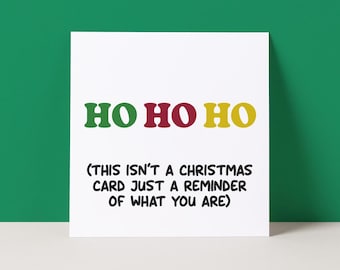Funny Christmas Card | Rude Best Friend Christmas Card