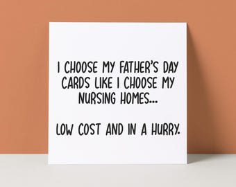 Funny Father's Day Card: Nursing Home Humor