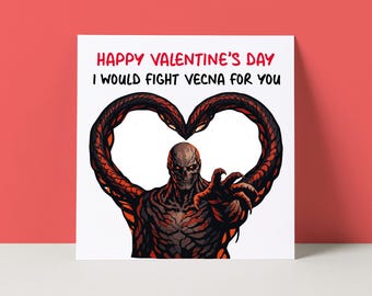 Stranger Things Valentine's Day Card: Vecna Love