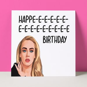 Adele Birthday Card: Easy On Me