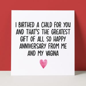 Carte d'anniversaire drôle de petit ami de mari | carte d'anniversaire grossière | Enfant né