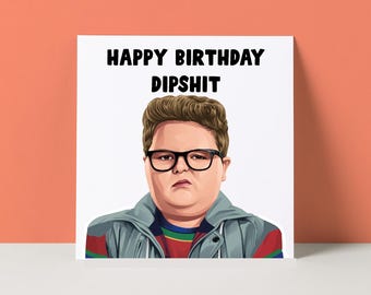 Stranger Things Birthday Card: Dipshit Derek Turnbow Funny
