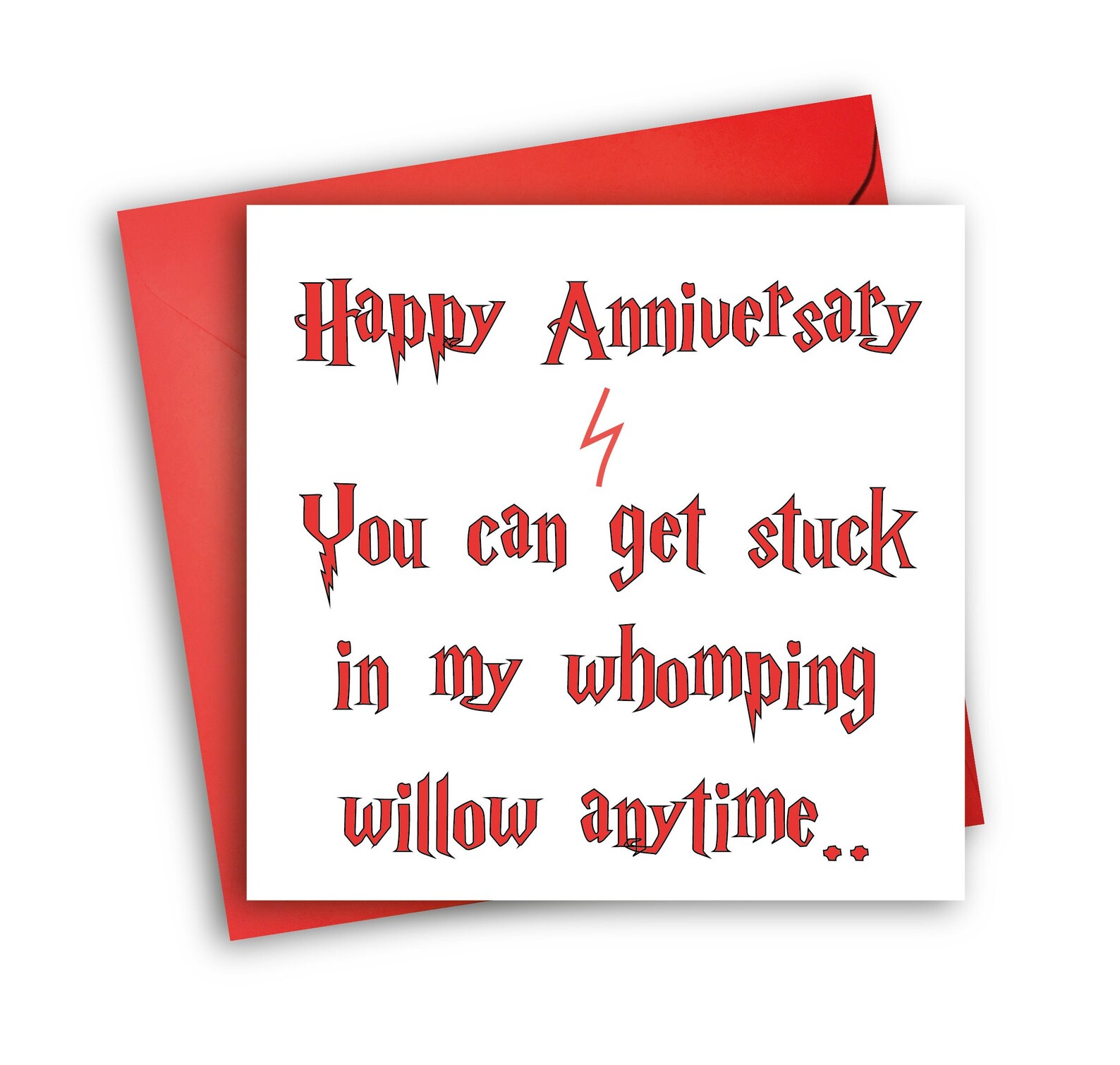 Harry Potter Anniversary Card Valentine's Card Rude | Etsy