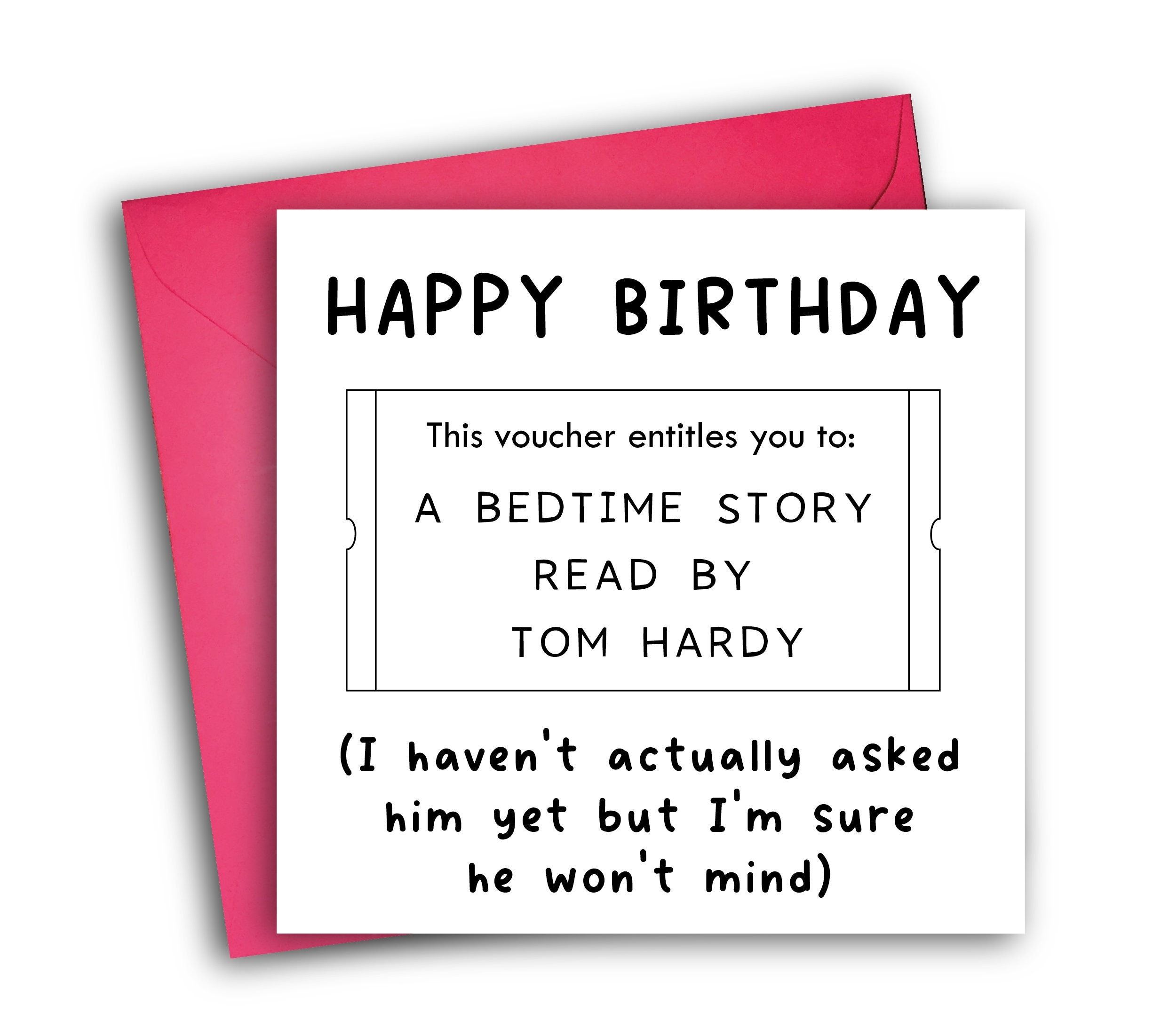 Tom Hardy Birthday Card Funny Birthday Card Tom Hardy Love - Etsy