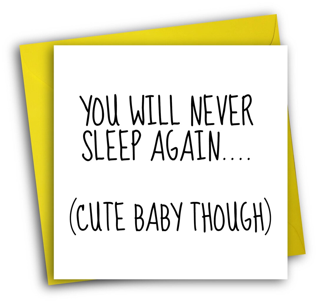 Funny New Baby Card New Parent Card Funny Greetings Card Etsy