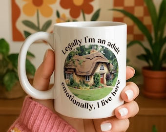 Nostalgia Mug - Funny British Memories 90s Kids - Tots TV House - The Wonky Portrait Club Mug