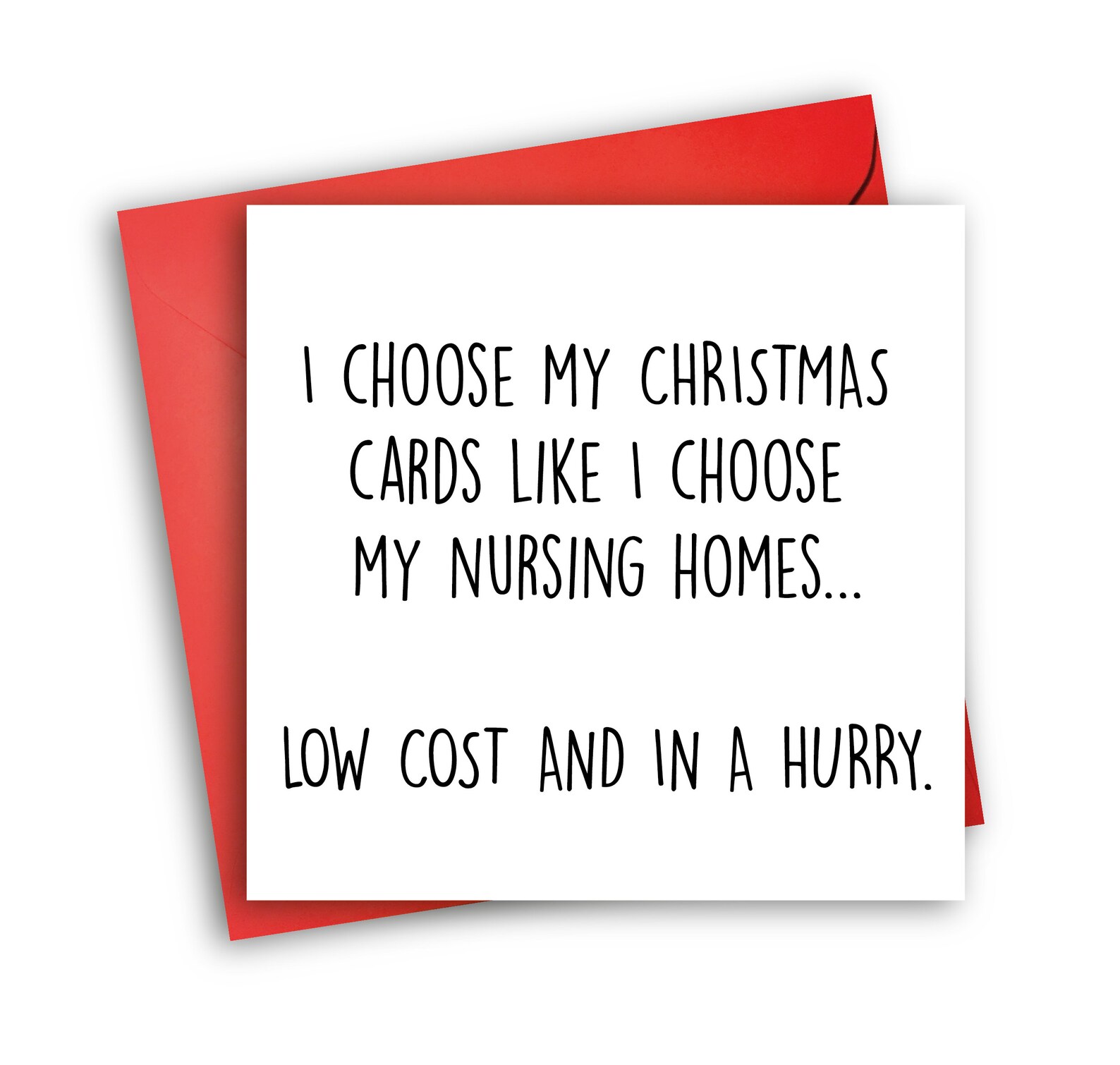 Funny Nursing Home Card Rude Christmas Card Nursing Home Etsy
