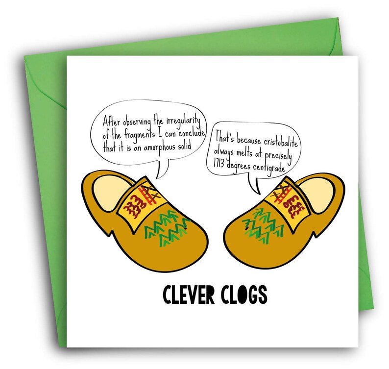 Clever Clogs Card/ Congratulations Card/ Funny Greetings Card Etsy UK