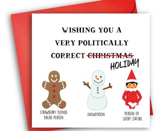 PC Christmas | Funny Christmas Card | Politically Correct Card