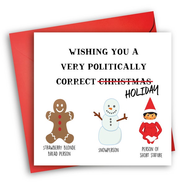 PC Christmas | Funny Christmas Card | Politically Correct Card