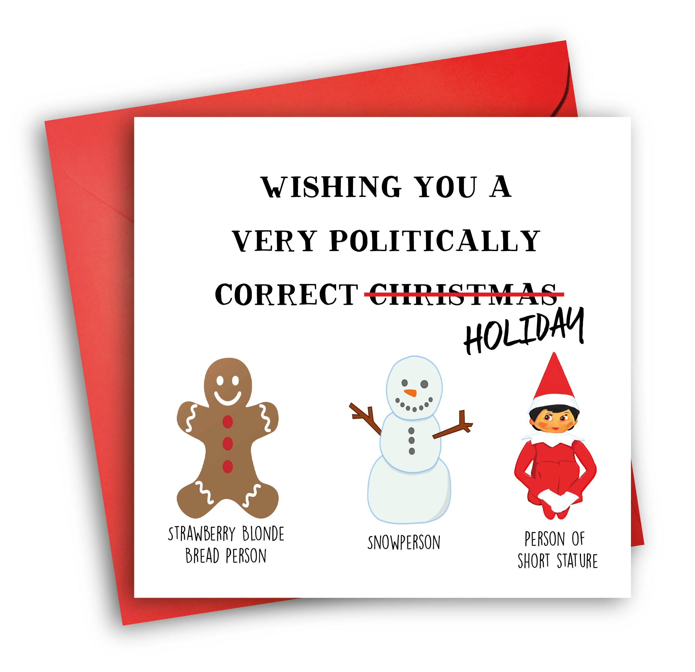 PC Christmas Funny Christmas Card Politically Correct Card - Etsy Ireland PC Christmas Funny Christmas Card Politically Correct Card - Etsy Ireland