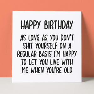 Carte d'anniversaire drôle | Anniversaire drôle maman papa | Carte d'anniversaire grossière
