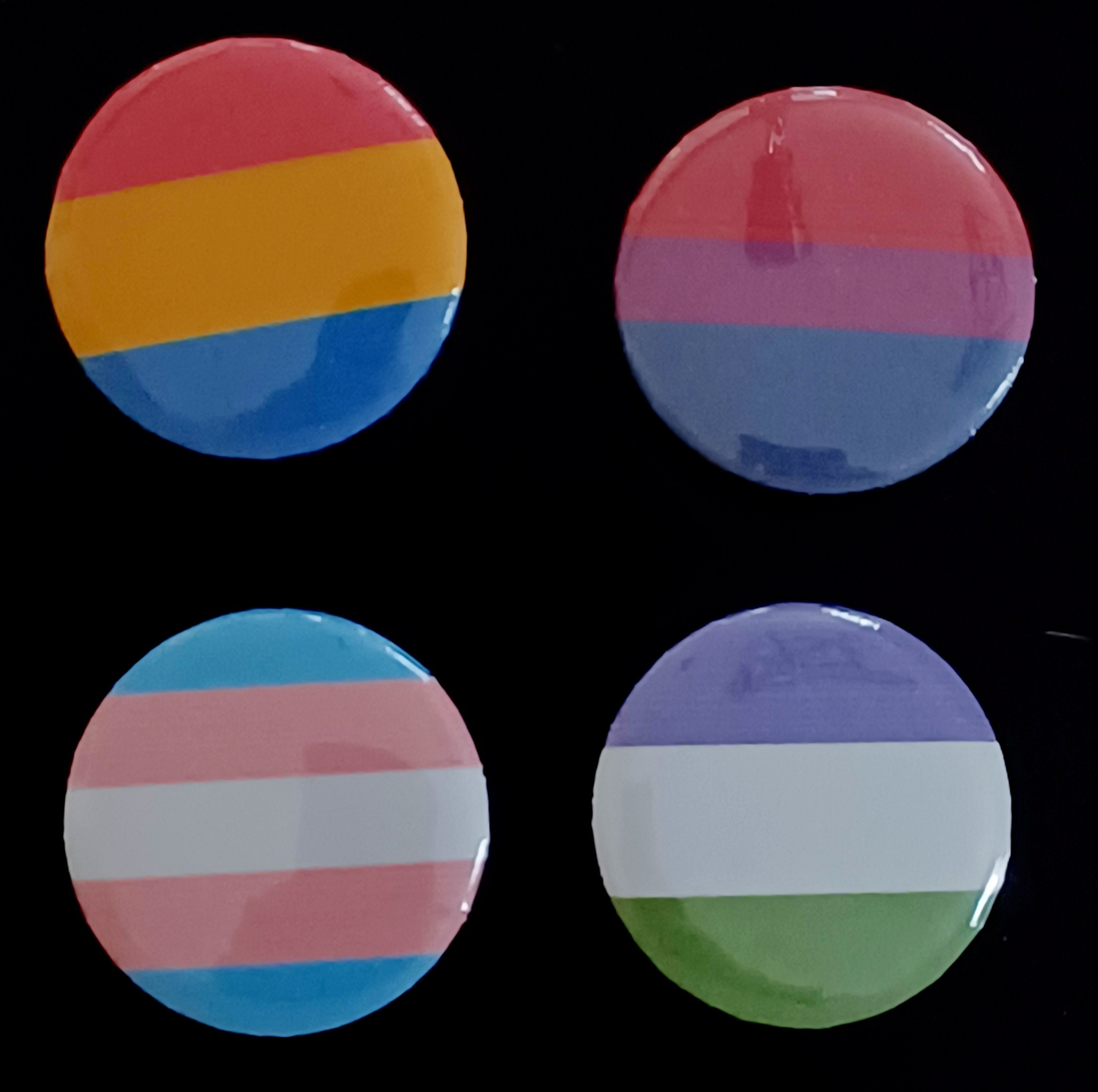 Pride Flag Pin-back Buttons - Etsy