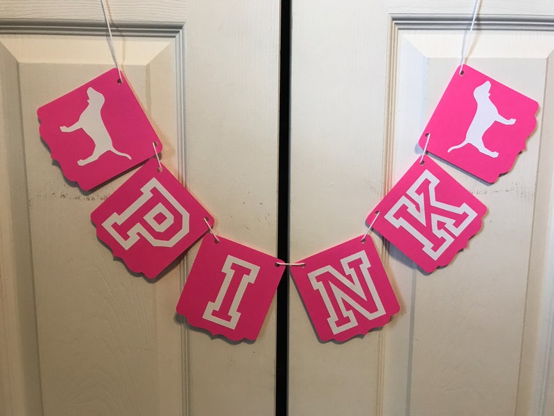 Victoria Secret Pink Banner Etsy