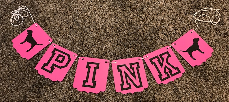 Victoria Secret Pink Banner Etsy