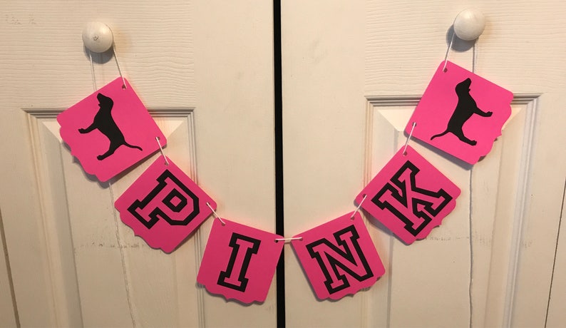 Victoria Secret Pink Banner Etsy