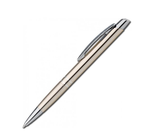 Kugelschreiber Metallkugelschreiber mit Gravur Geschenk grau