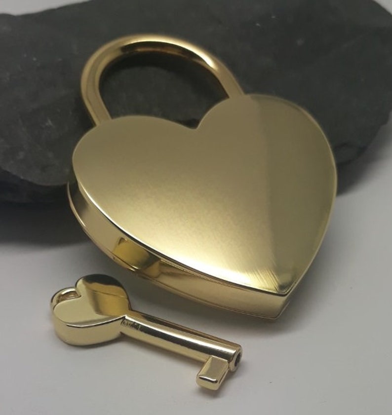 Love lock with engraving, personalized lock, bridge lock image 7