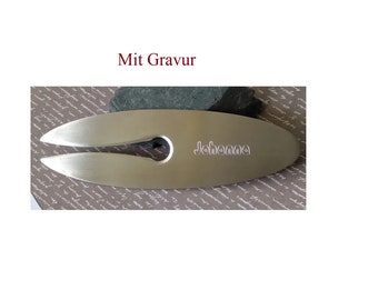 Letter opener made of stainless steel personalized with desired engraving