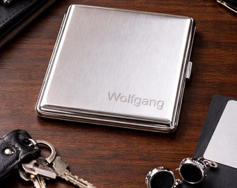Zigarettenetui mit Gravur Geschenk personalisierbar Valentinstagsgeschenk Vatertagsgeschenk Geschenk für Raucher Geschenke Geschenk