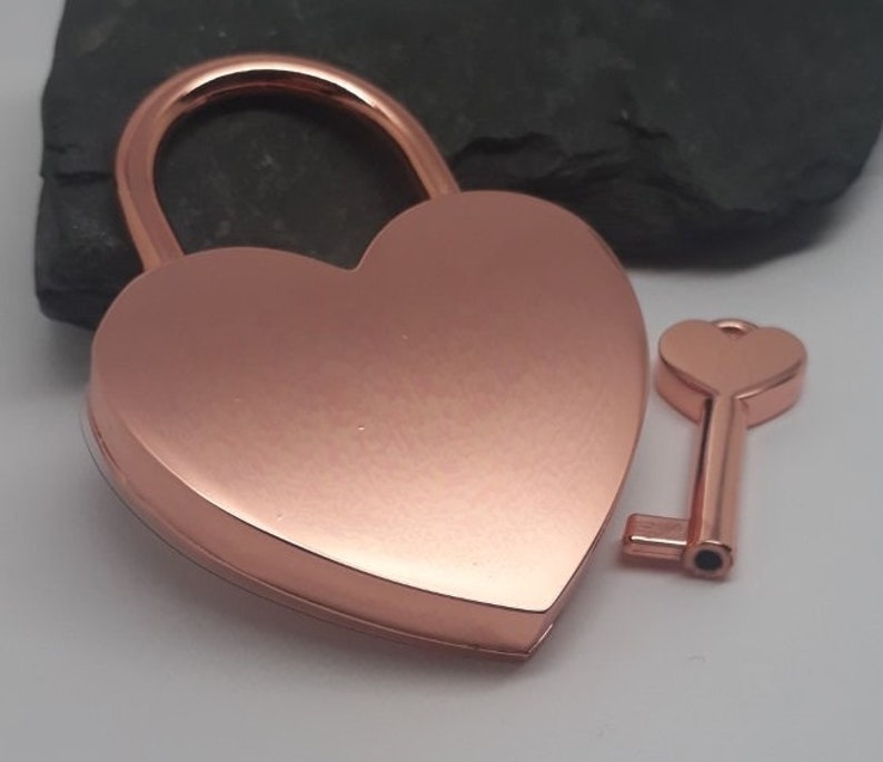 Love lock with engraving, personalized lock, bridge lock image 6