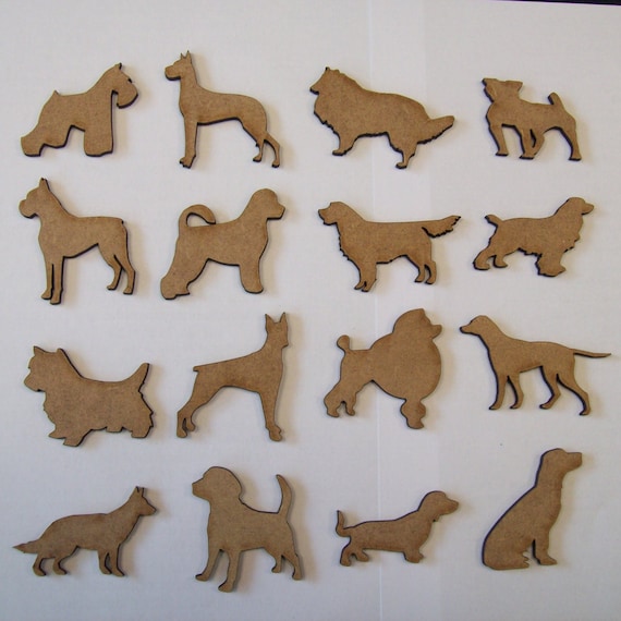 Download Scrapbooking & Paper Crafts Dog Shape Laser Cut from 3mm ...