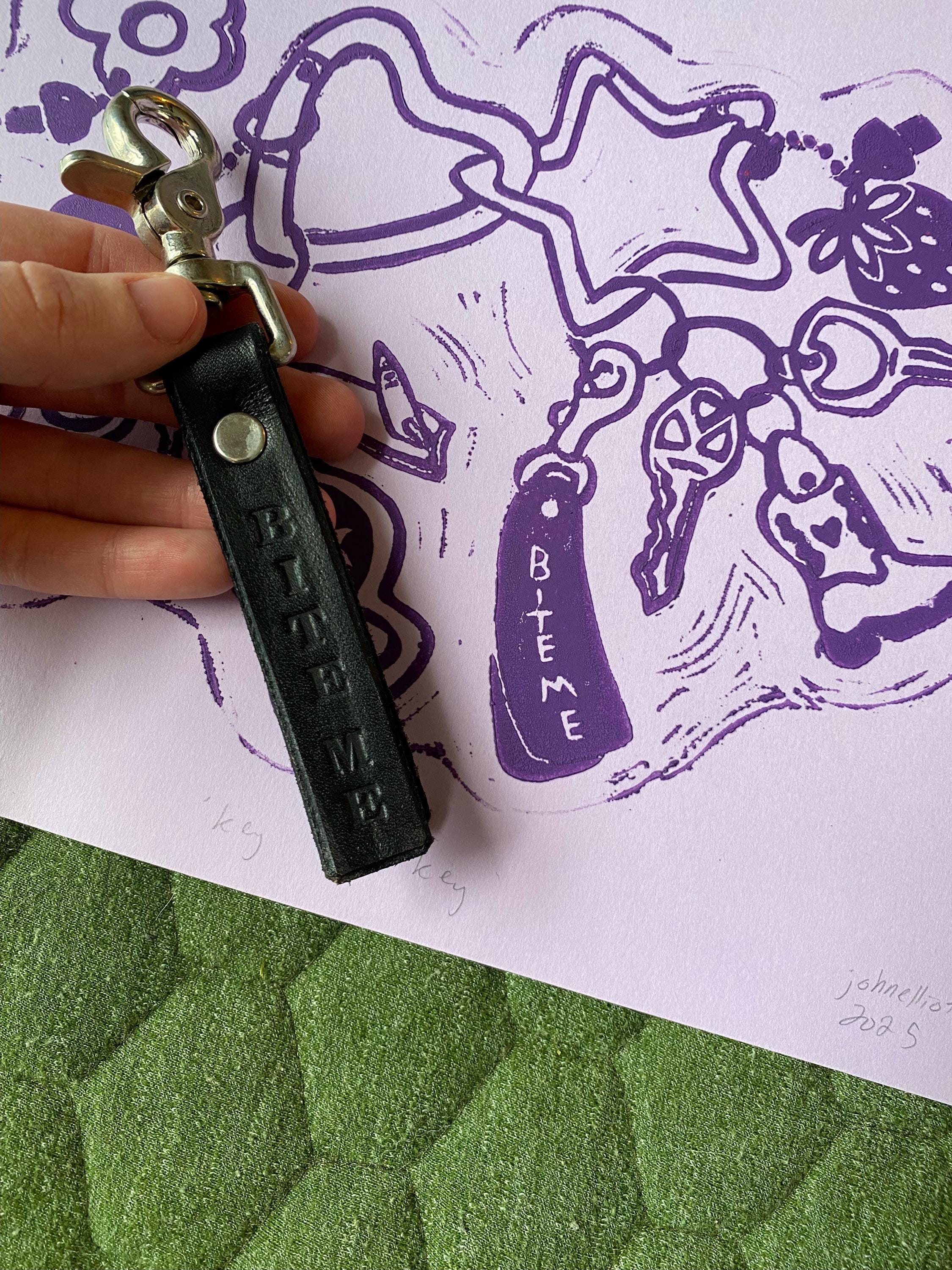 Key 4 Key Linocut Print Rainbow Variation - Etsy