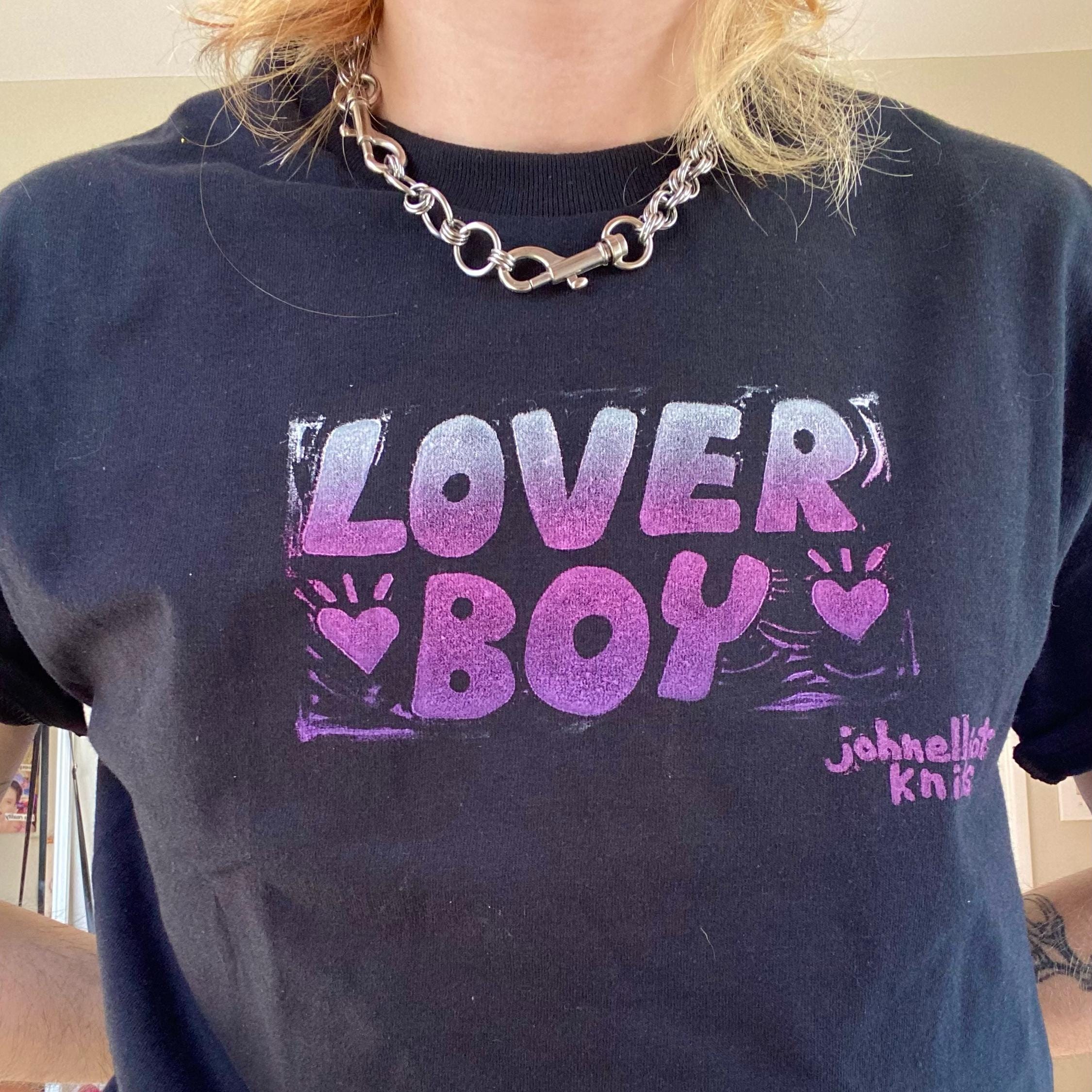 Hand Printed Lover Boy T-shirt