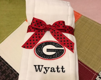 Personalized Embroidered Burp Cloth monogrammed