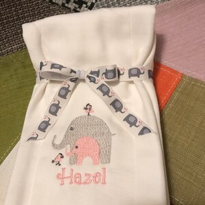 Personalized Embroidered Burp Cloth monogrammed image 4