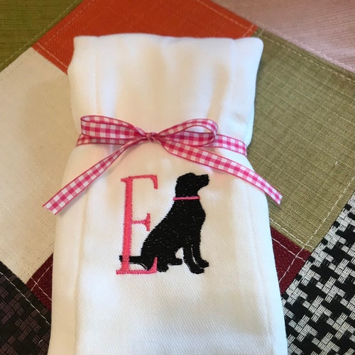 Personalized Embroidered Burp Cloth Monogrammed Etsy