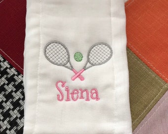 Personalized Embroidered Burp Cloth monogrammed